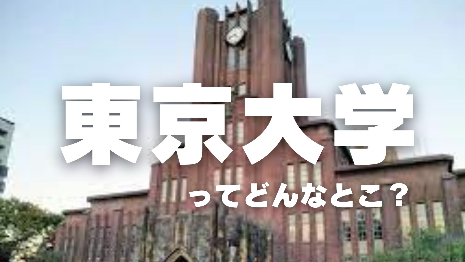 東京大学の偏差値・共テ得点率・キャンパス等を徹底解説